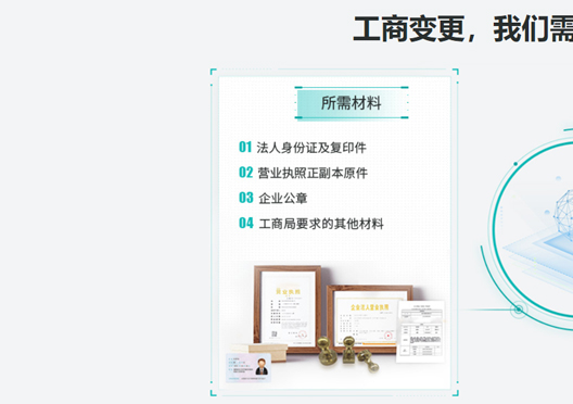 鄭州登封市公司注冊信息變更所需資料